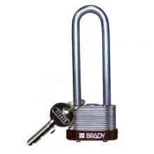 Brady 123250 - Steel Padlock 3" Steel Shackle KD BN