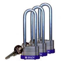 Brady 123259 - Steel Padlock 3" Steel Shkl KA PL 3PK