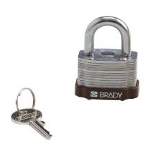 Brady 123272 - Steel Padlock 0.75 in Steel Shkl KD BN