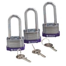 Brady 123277 - Padlock Stl 2 in Stl Shkl KA PL 3PK