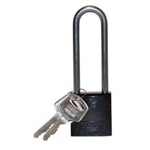 Brady 123298 - Alum Padlock 3" Alum Shackle KD BK