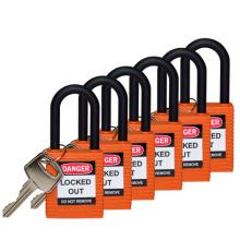 Brady 123355 - Nylon Padlock 1.5" Nylon Shkl KD OR 6PK