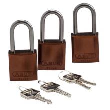 Brady 123434 - Alum Padlock 1.5" Alum Shackle KA BN 3PK