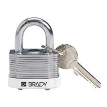 Brady 143134 - Padlock Stl 0.75 in Stl Shkl KD White