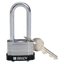 Brady 143138 - Steel Padlock 2 in Steel Shackle KD BK