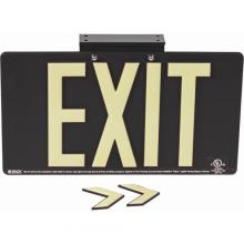 Brady 145478 - BRADYGLO EXIT SIGN 100' DOUBLE BRCKT BLK