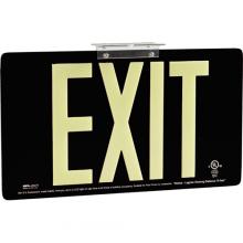 Brady 145493 - BRADYGLO EXIT SIGN 75' DOUBLE BRCKT BLK