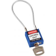 Brady 146122 - Compact 7.87in Cable Nylon Padlock KD BU