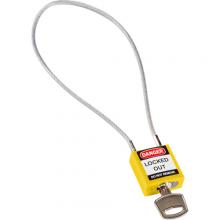 Brady 146125 - Compact 15.75in Cable Nyln Padlock KD YL