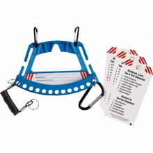 Brady 148862 - Safety Lock and Tag Carrier Kit Blue