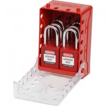 Brady 149174 - COMPACT LOCK BOX+6 RED KEYED-ALIKE LOCKS