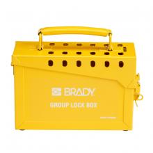 Brady 65672 - GROUP LOCK BOX, SMALL, 13 LOCK, YELLOW