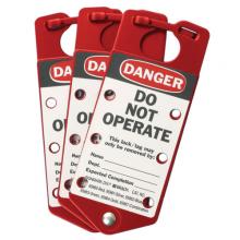 Brady 22075-R - RED LABELLED LOCKOUT HASP ALUMINIUM