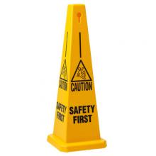 Brady 77203 - CONE-4SIDE-35H-YL/BK-SAFETY FIRST