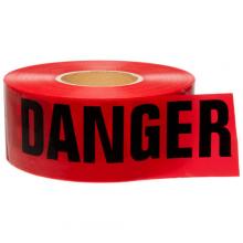 Brady 91201 - 3" X 1000', 3 MIL, RED/BLK LTRS DANGER