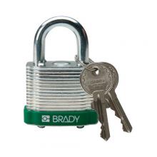 Brady 99508 - Steel Padlock 0.75 in Steel Shkl KD GN