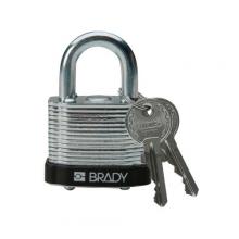 Brady 99520 - Steel Padlock 0.75 in Steel Shkl KD BK