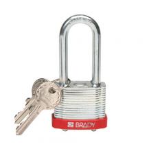 Brady 99524 - Steel Padlock 2 in Steel Shackle KD RD