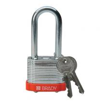 Brady 99543 - Steel Padlock 2 in Steel Shackle KD OR