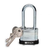 Brady 99548 - Steel Padlock 2 in Steel Shackle KD BK