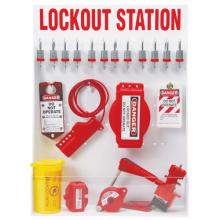 Brady 99697 - LARGE LOCKOUT STATION, W/STEEL LOCKS