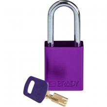 Brady ALU-PRP-38ST-KD - Alum Padlock 1.5" Steel Shackle KD PL