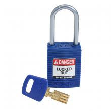 Brady CPT-BLU-38AL-KD - Comp Lock Nylon 1.5" Alum Shkl KD BU 1PK