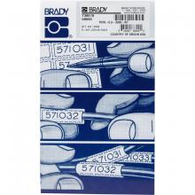 Brady PCPS-0.9-3336-WT - Booklet,B319,Wt,0.9" W x 0.33" H,,225/PK