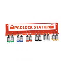 Brady LR360E - Large Padlock Station Holds 24 Padlocks