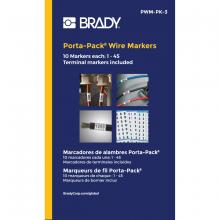 Brady PWM-PK-3 - Porta PK WM Refill Legend 1 to 45