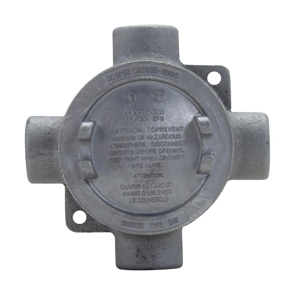 3/4 Y IRON GRP A B ROUND BASE OUTLET CVR