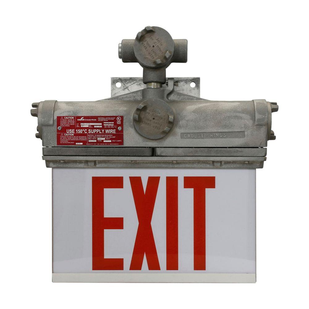 EXPF EXIT SIGN FS DLB FACE WALL BRK/PEND