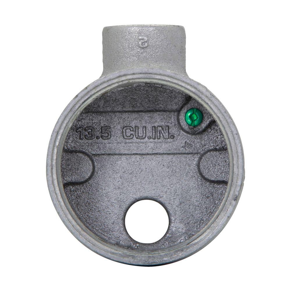 1 LB AL DIV 1 ROUND BASE OUTLET LS CVR