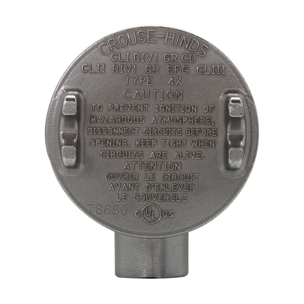 3/4 OUTLET BX 3-1/8IN DIA CVR FOR THRD RIGID/IMC