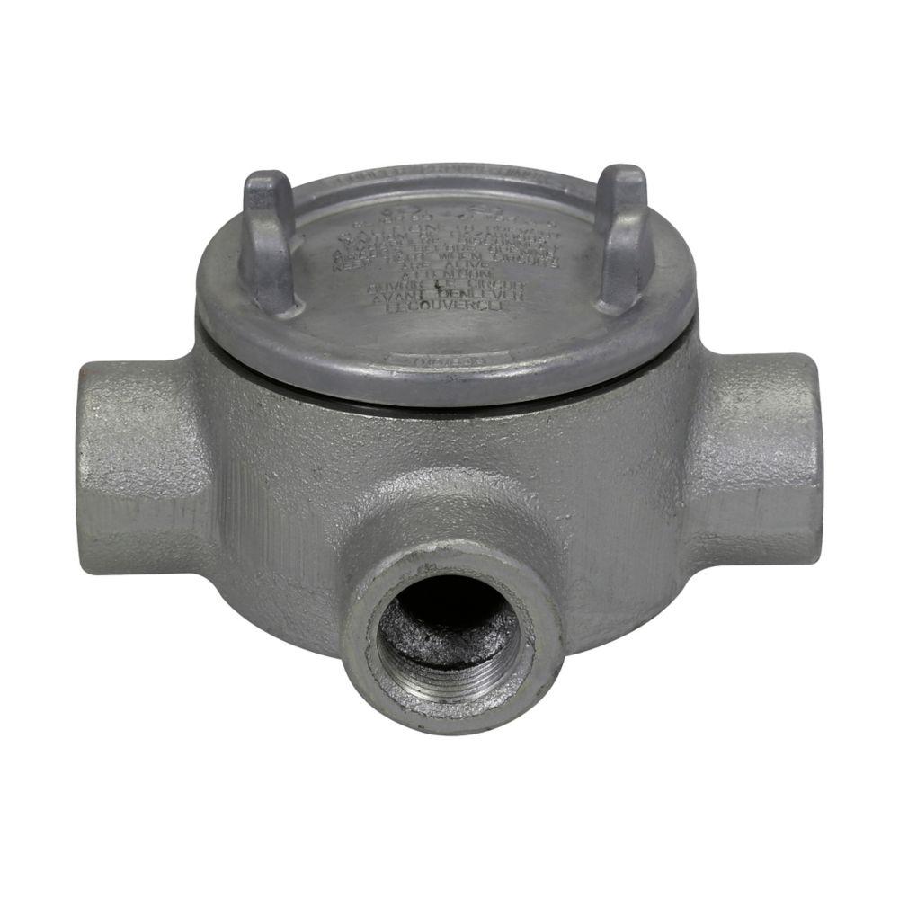 3/4 CST IRON ROUND BASE OUTLET 3&#34; CVR