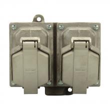 Eaton Crouse-Hinds - Canada ENR12151 - 15A 125V DE TWO GANG RCPT ASSY 1/2