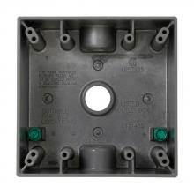 Eaton Crouse-Hinds - Canada TP7090 - 2 G WP BOX 2 DP 3/4 3 HOLE GRAY