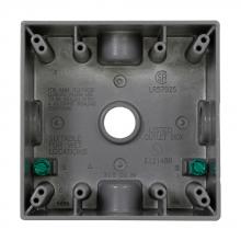 Eaton Crouse-Hinds - Canada TP7122 - 2 G WP BOX 2 DP 3/4 5 HOLE GRAY