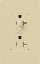 Lutron Electronics CAR-15-HDTR-IV - CLARO 15 A TMPR RESIST HALF DIM RECPT IV