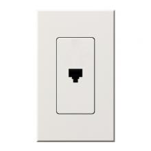 Lutron Electronics NT-PJ-WH - NOVA T PHONE JACK WHITE