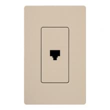 Lutron Electronics SC-PJ-TP - SATIN COLOR PHONE JACK TAUPE