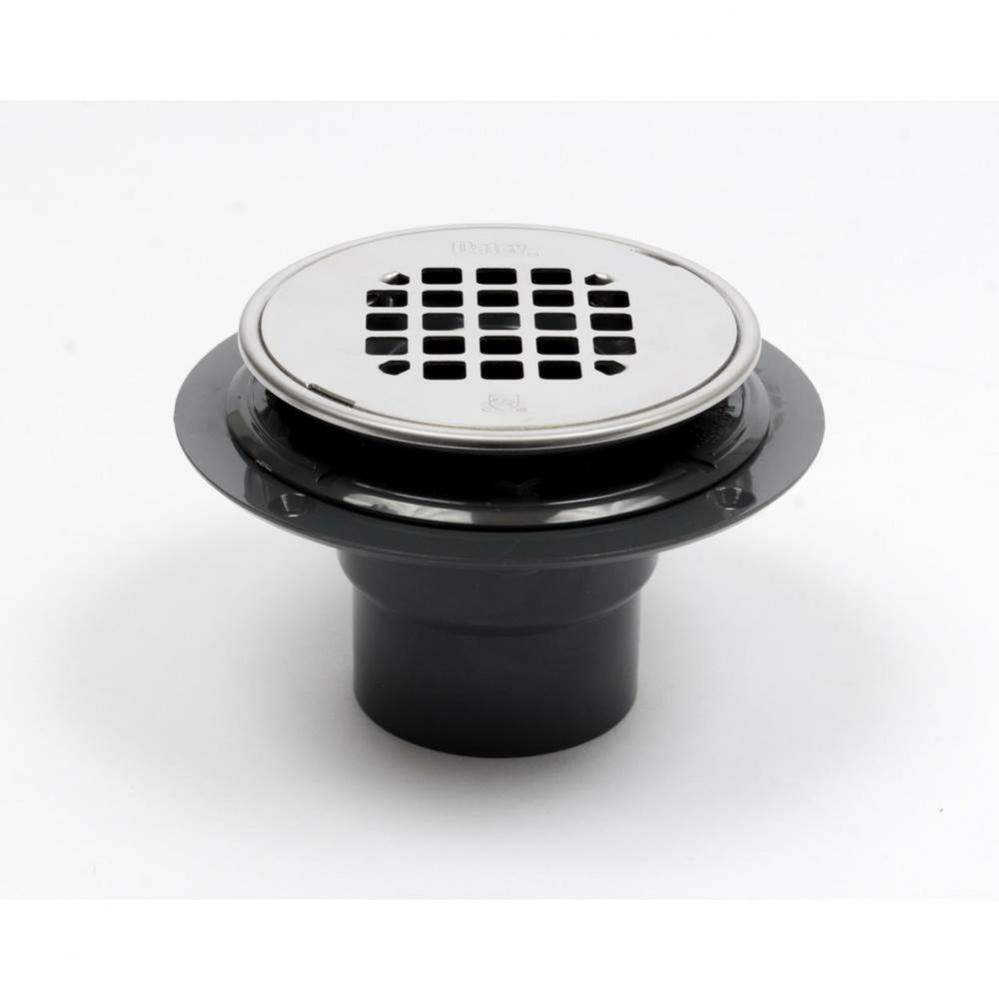 Pvc Rd Low Profile Drain Ss Snap In Strainer W/Ring