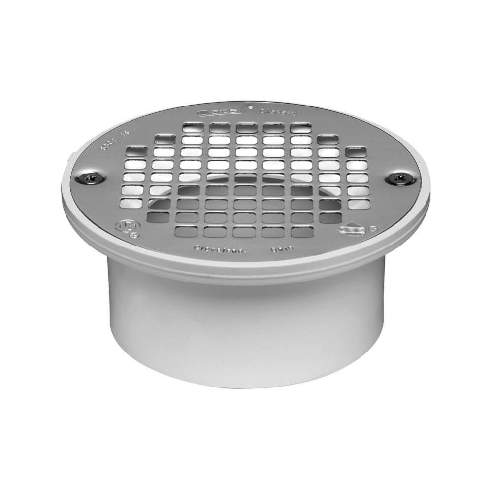 3-4 In. General Purpose Drain W/Ss Strainer Pvc