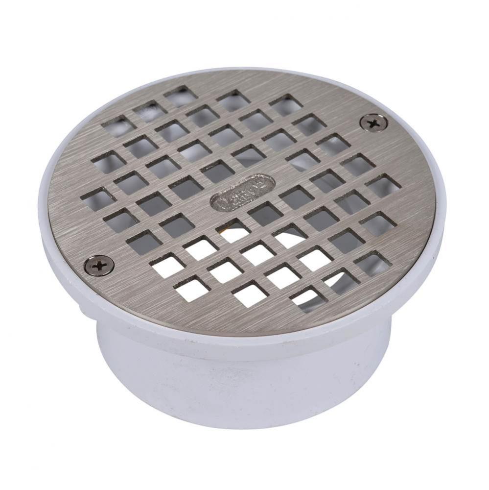 3-4 In. General Purpose Drain W/Nickel Strainer Pvc