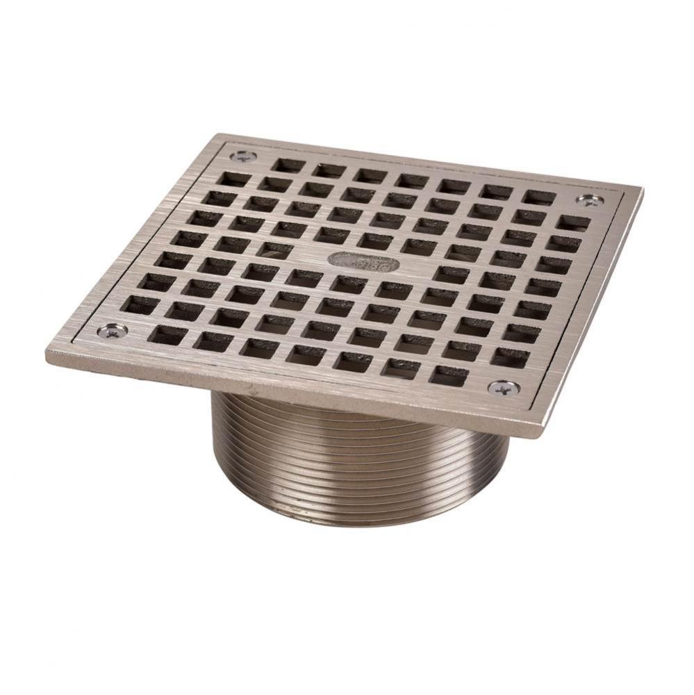 6 In. Cast Nickel Square Barrel  Square Strainer