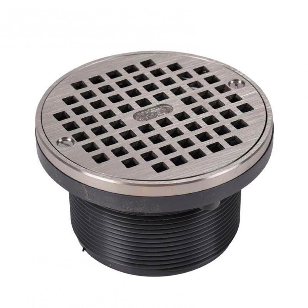 6 In. Chrome Strainer W/Ring  Barrel