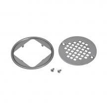 Oatey 42333 - Round Polished Ss Screw In Strainer W/Ring