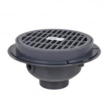 Oatey 76013 - 3 In. Pvc Commercial Drain W/Plastic Grate  Bucket