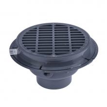 Oatey 76014 - 4 In. Pvc Commercial Drain W/Plastic Grate  Bucket