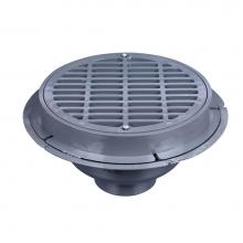 Oatey 76024 - 4 In. Pvc Drain W/Plastic Grate  W/O Bucket